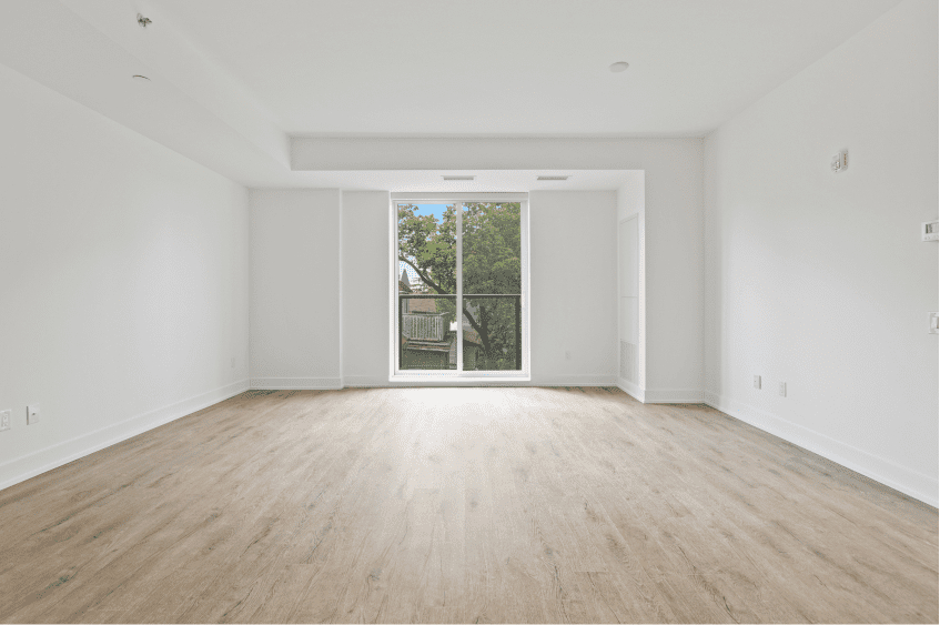 Empty room with balcony