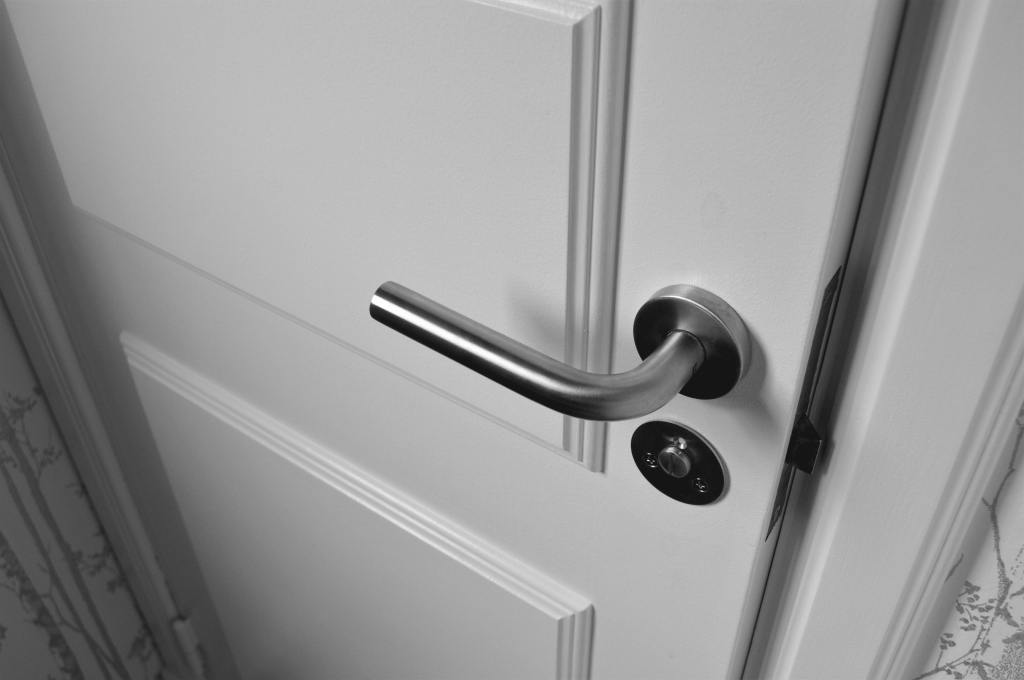 Lock on door